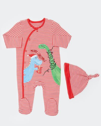 Dino Sleepsuit And Hat (Newborn - 12 months)